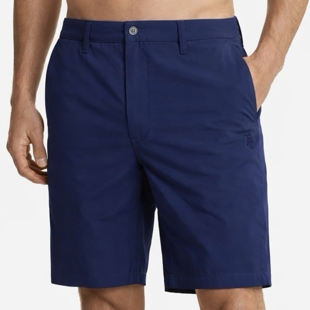 Polo RALPH LAUREN Navy Swim Shorts Size 30 Chino Style Pockets Quick Dry